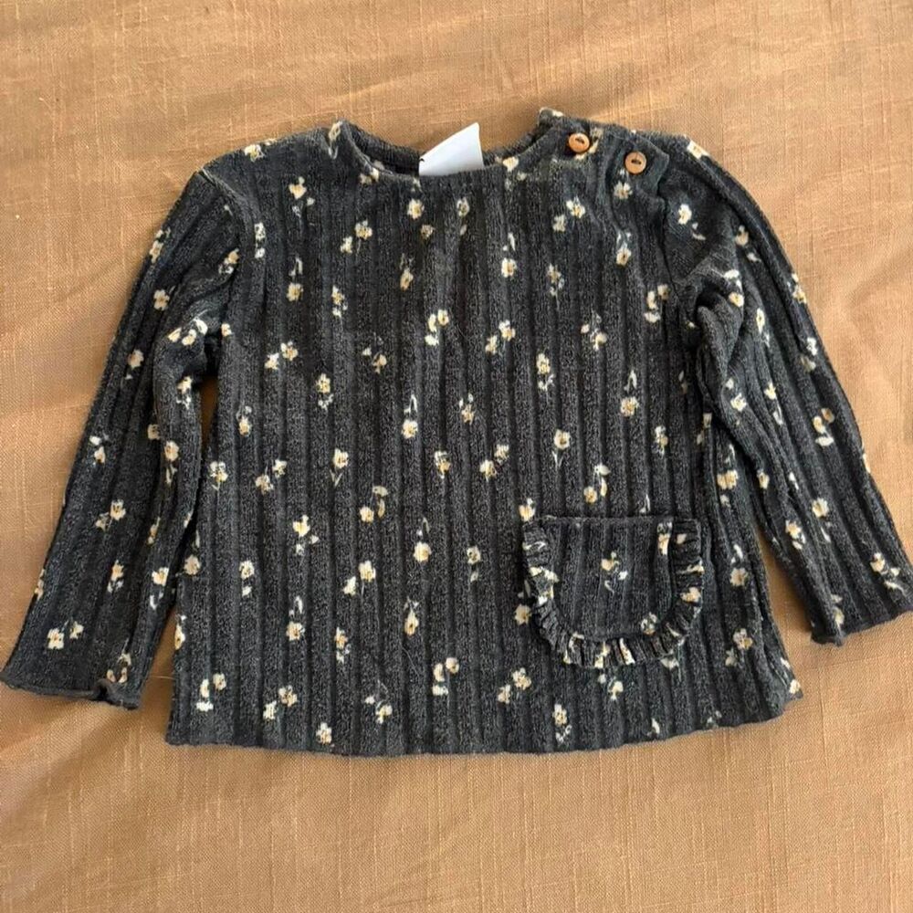 Zara-kids Women's Black and Grey Blouse